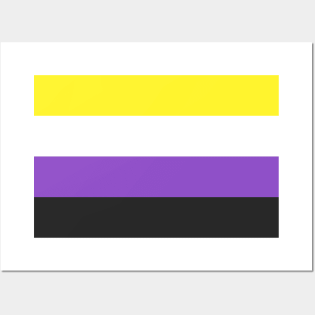 Non-binary Flag Wall Art by AnnaBanana